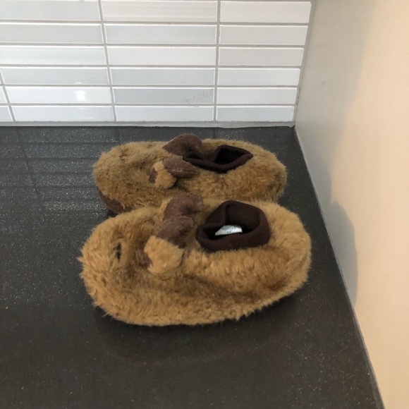 EUC L.L. Bean Animal Paws toddler Moose slippers - Picture 3 of 8